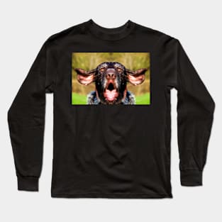 Singing German Wirehaired Pointer Long Sleeve T-Shirt